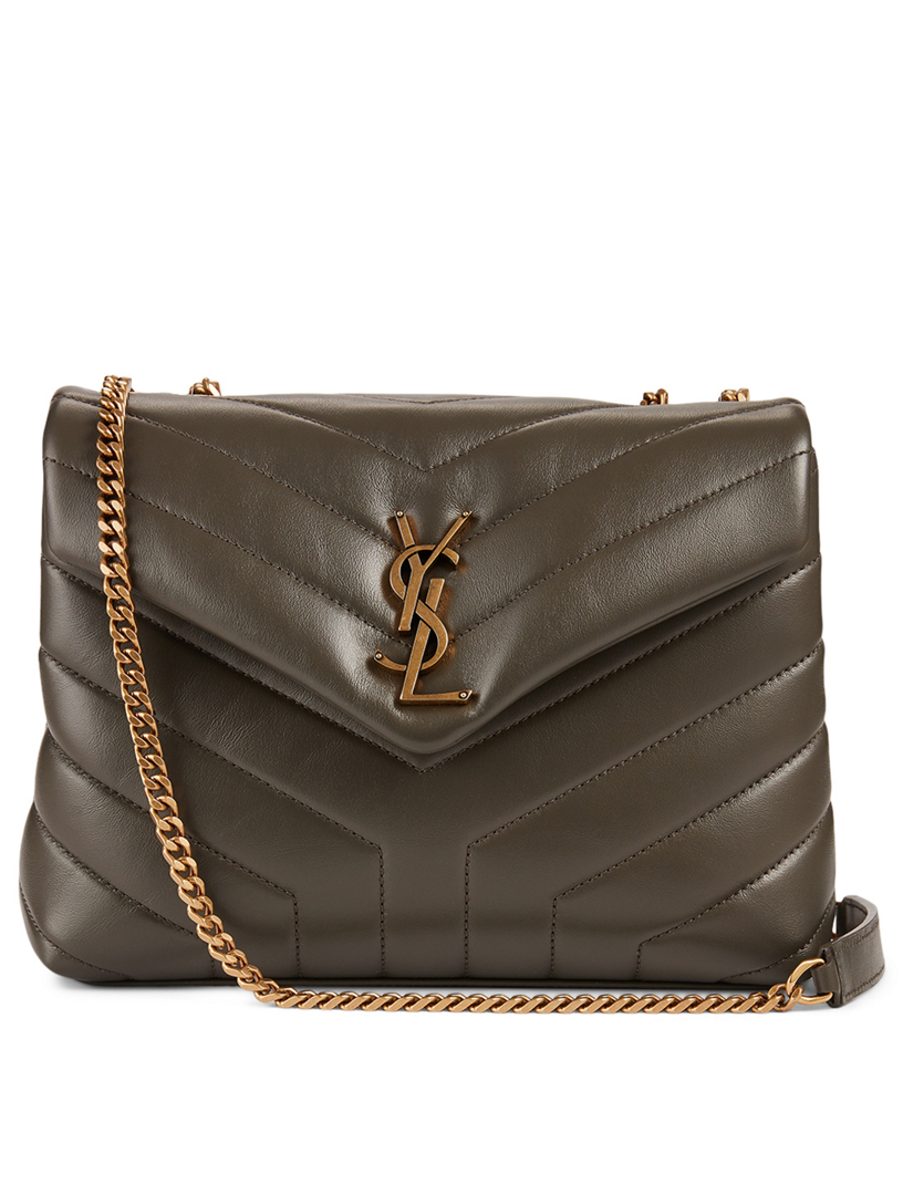 ysl pebbled leather chain bag