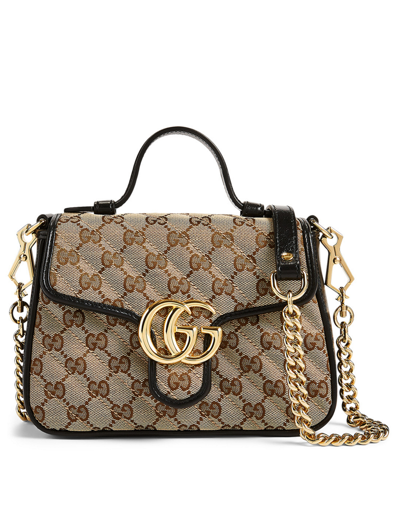 GUCCI Mini GG Marmont Top Handle Bag | Holt Renfrew