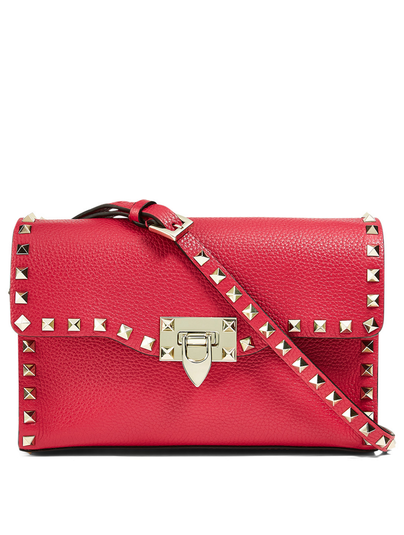 valentino garavani rockstud medium leather shoulder bag
