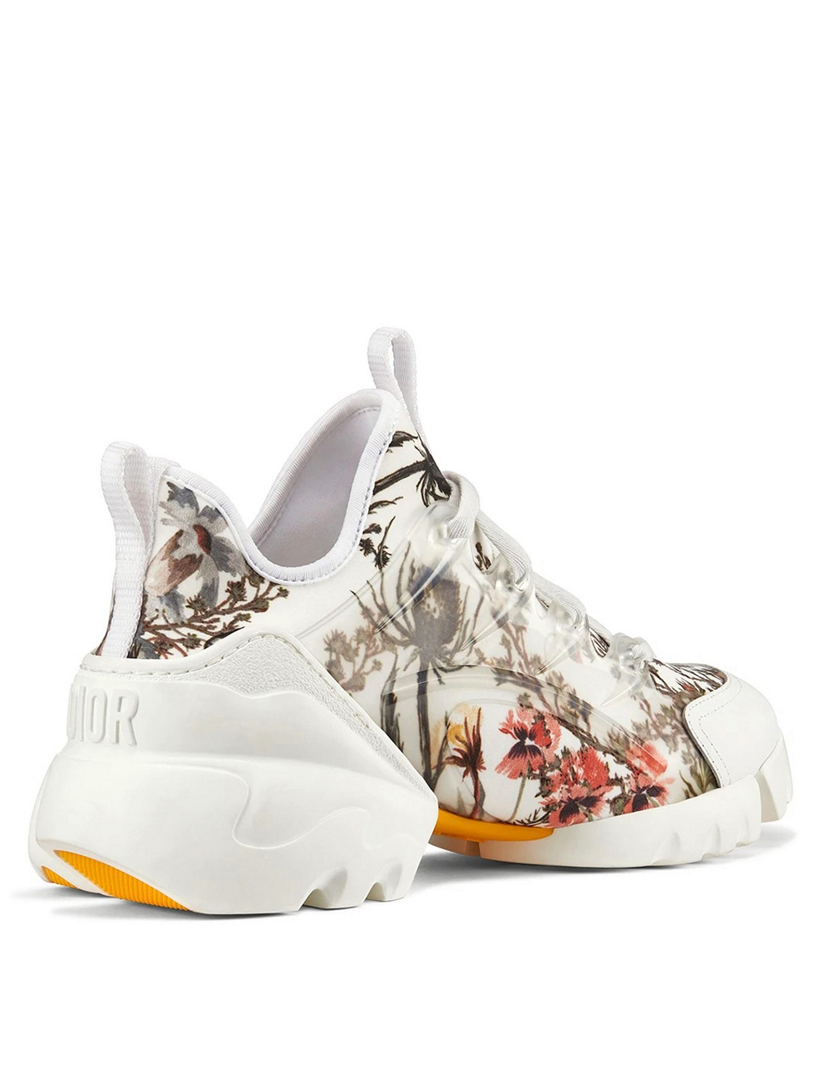 dior sneakers with flowers
