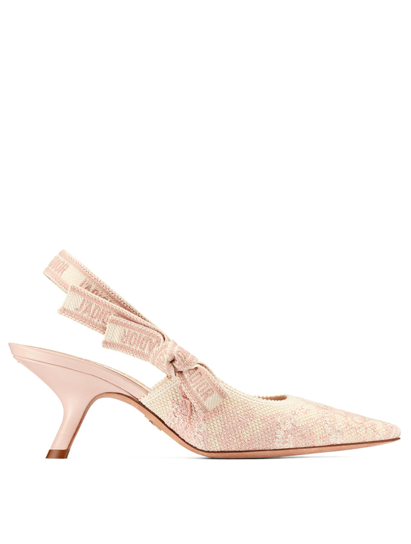 dior pink slingback