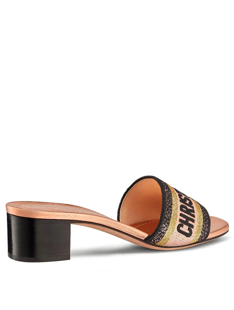 dior dway heeled slide