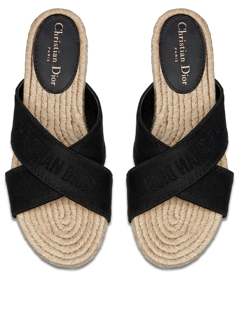 dior espadrilles slides