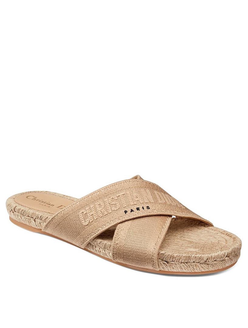 dior espadrilles slides