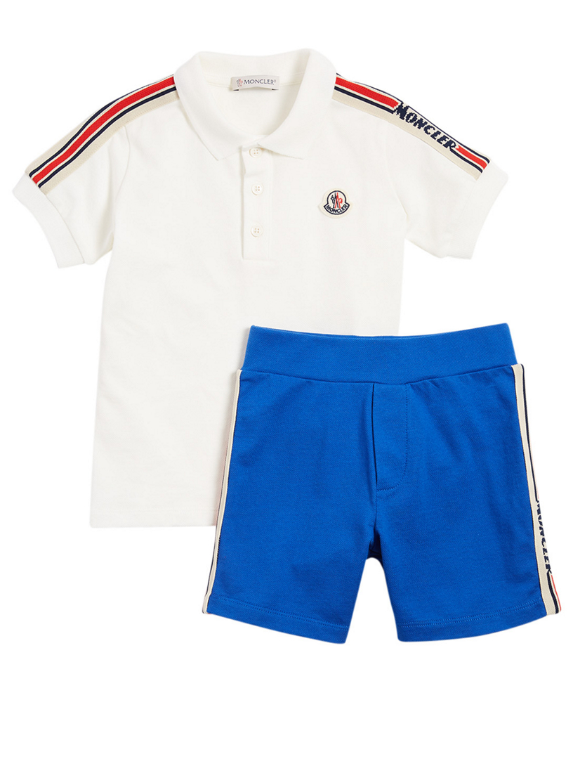 moncler shorts and shirt set