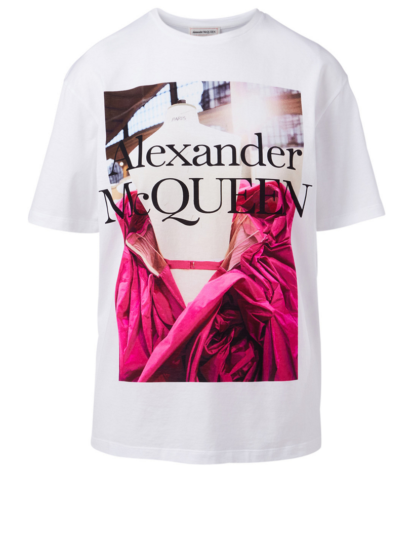 alexander mcqueen rose shirt