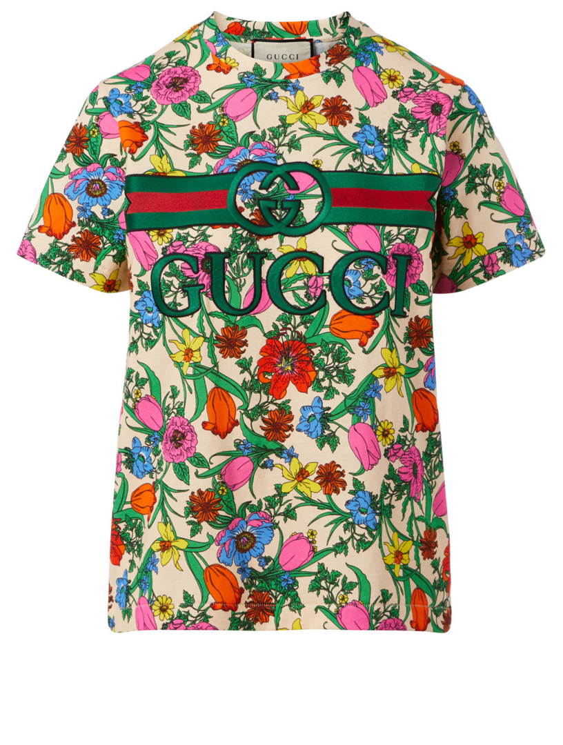 gucci floral tee