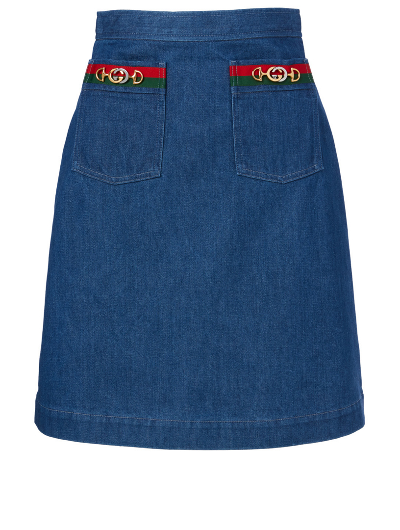 gucci jeans skirt