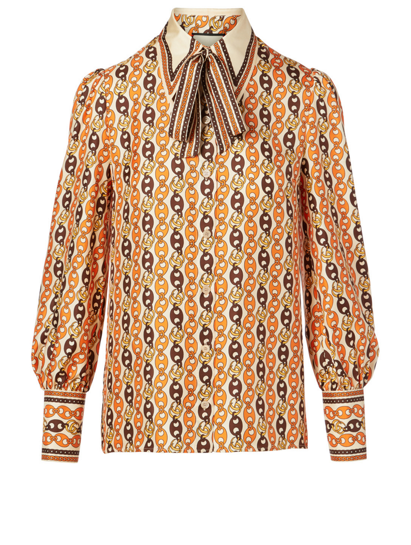 gucci print dress shirt