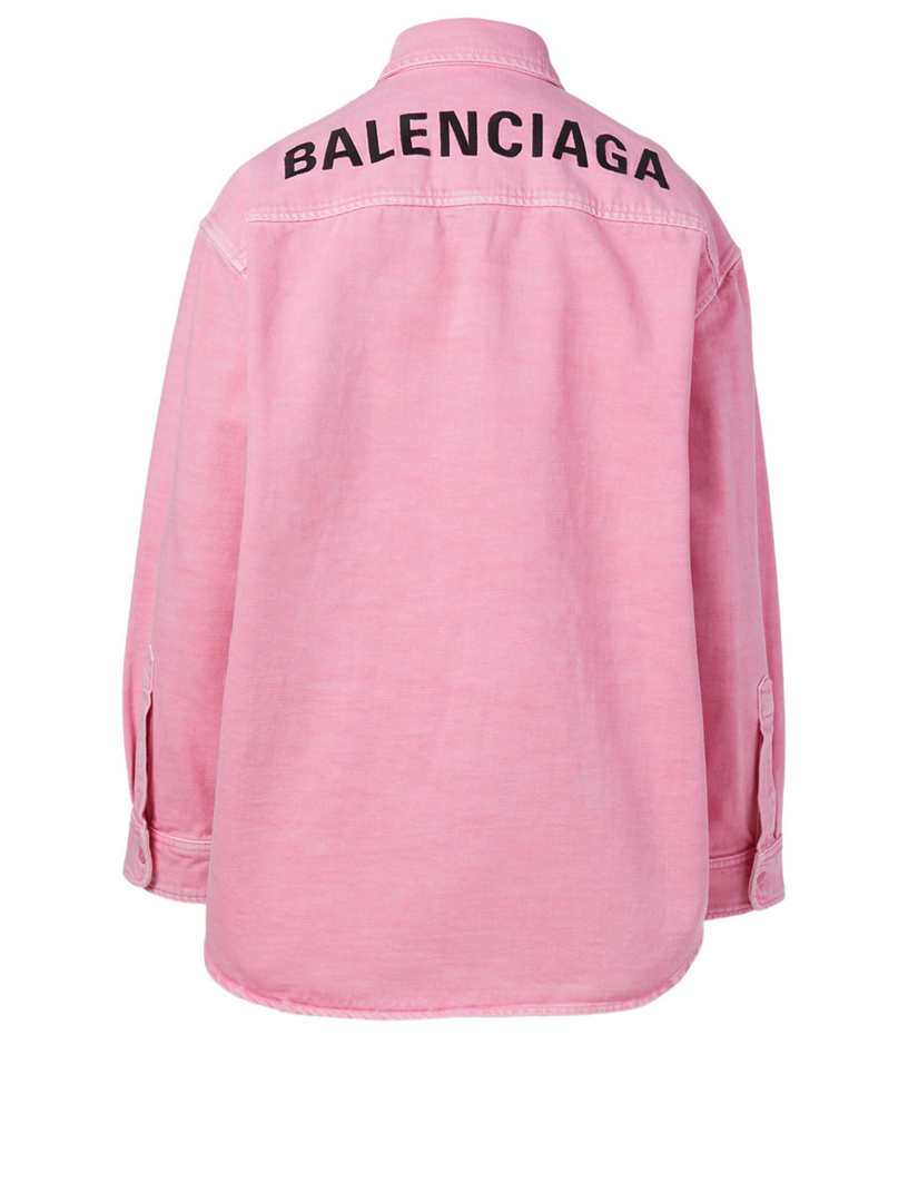 balenciaga pink shirt