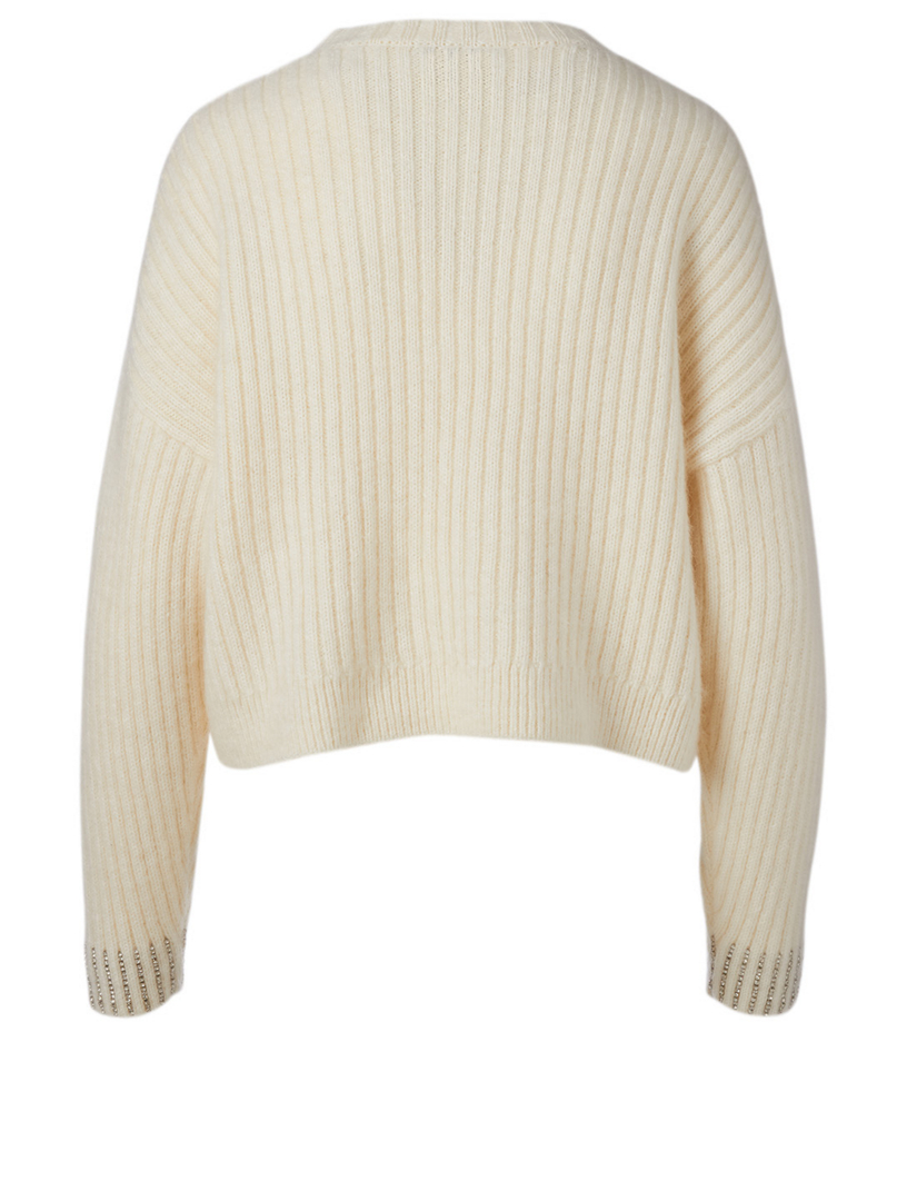 3.1 PHILLIP LIM Wool And Mohair Embellished Sweater | Holt Renfrew Canada