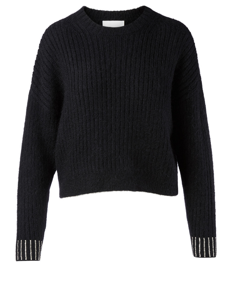 3.1 PHILLIP LIM Wool And Mohair Embellished Sweater Women's Black