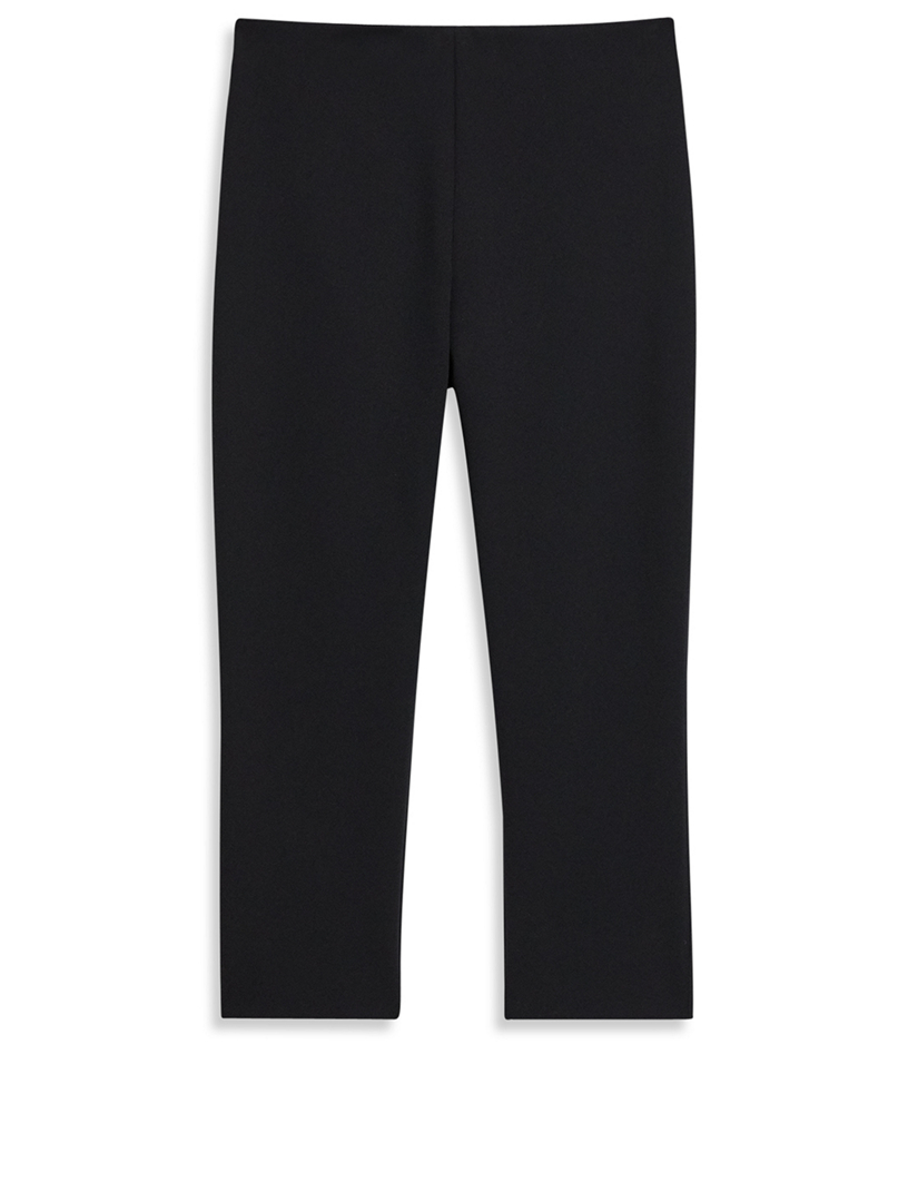 black slim capri pants