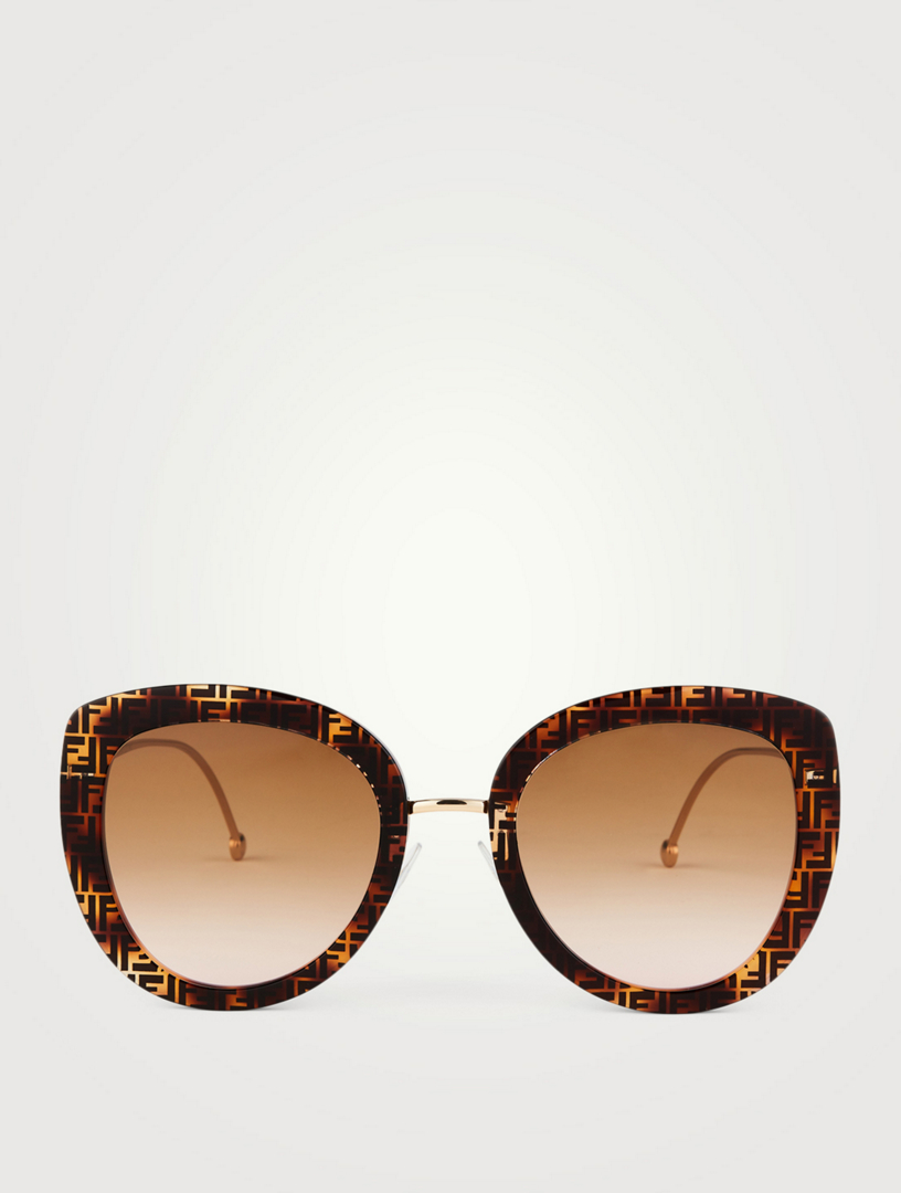 fendi oversized cat eye sunglasses