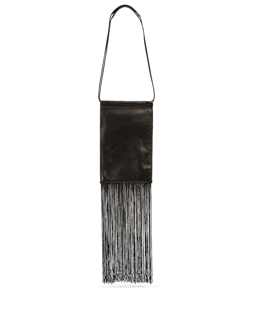 JIL SANDER XS Leather Fringe Bag | Holt Renfrew Canada