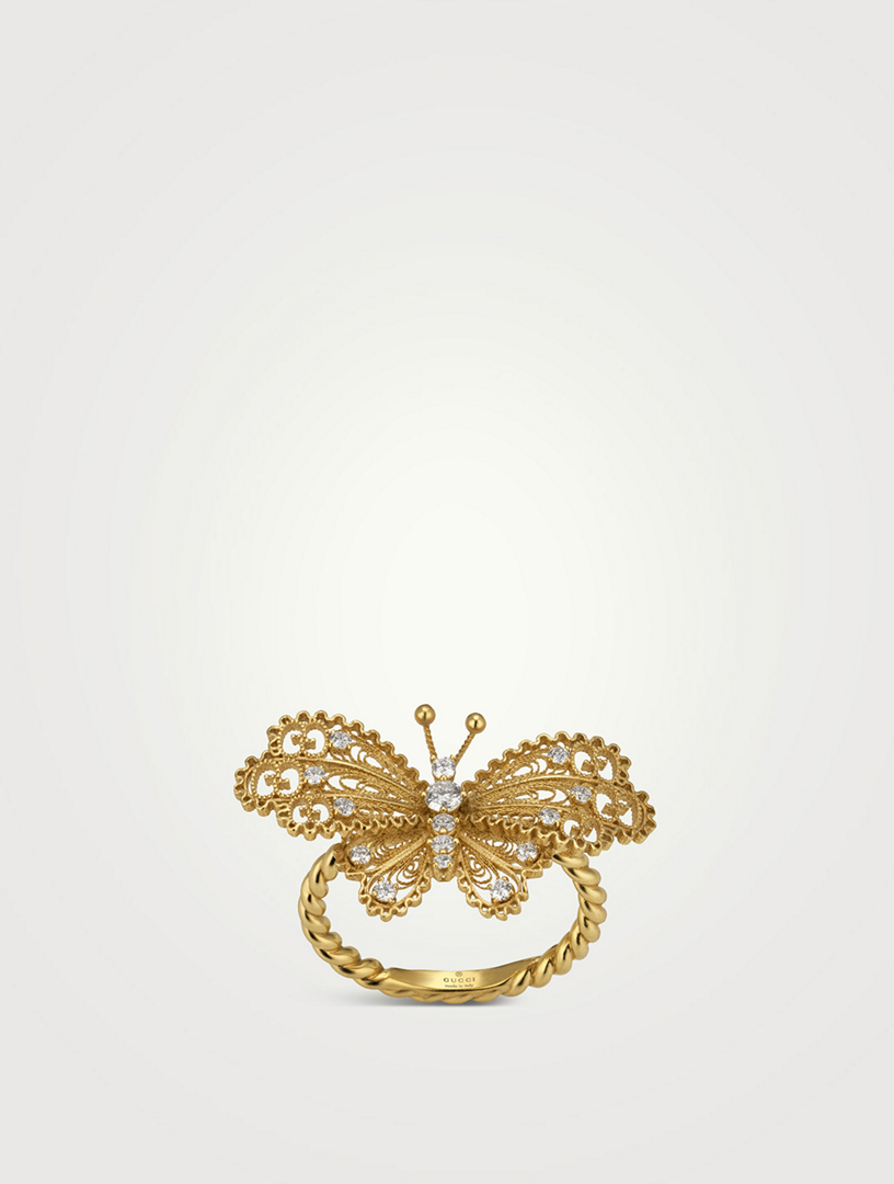 gold mariposa ring