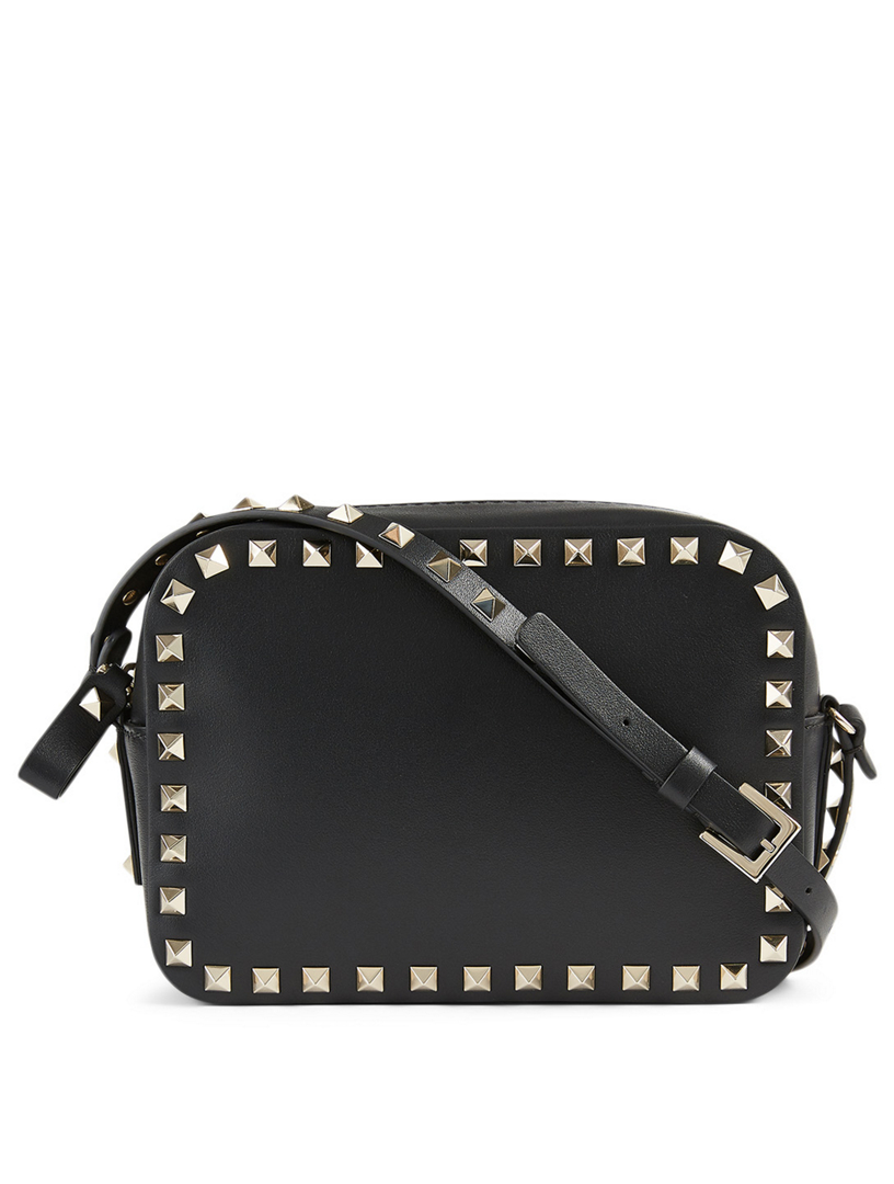 valentino rockstud camera bag black