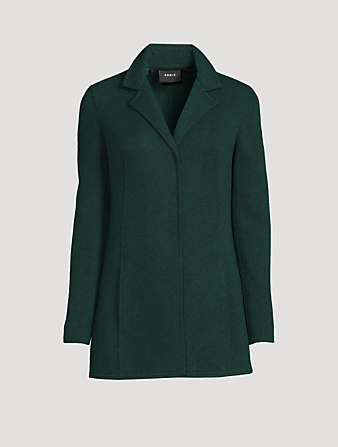 AKRIS Cashmere Long Jacket Women's Green