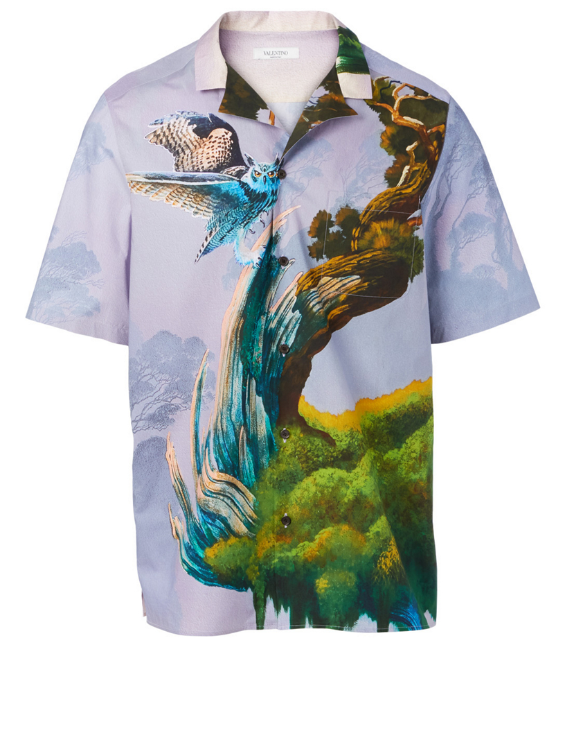 VALENTINO Blind Owl Short-Sleeve Shirt | Holt Renfrew Canada