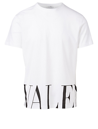 VALENTINO Tee-shirt en coton à logo  Blanc