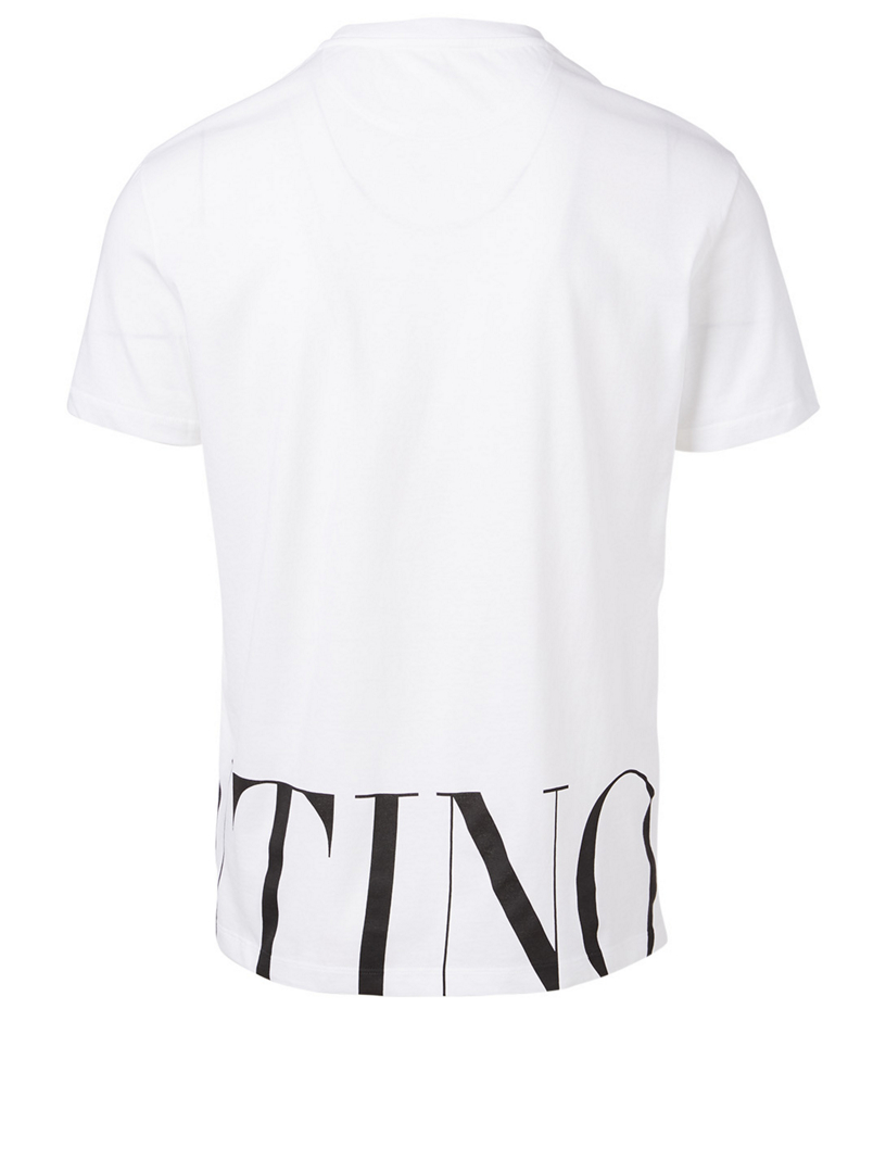 VALENTINO Tee-shirt en coton à logo  Blanc