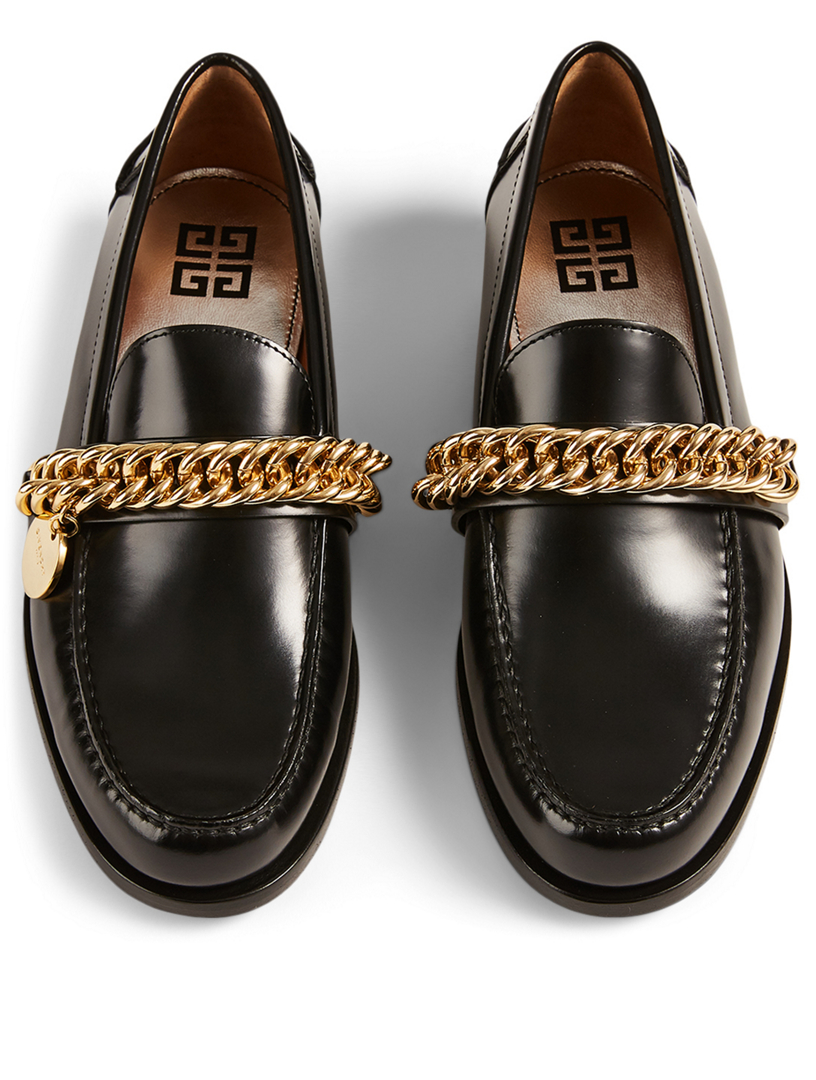 GIVENCHY Leather Loafers With Chain | Holt Renfrew Canada