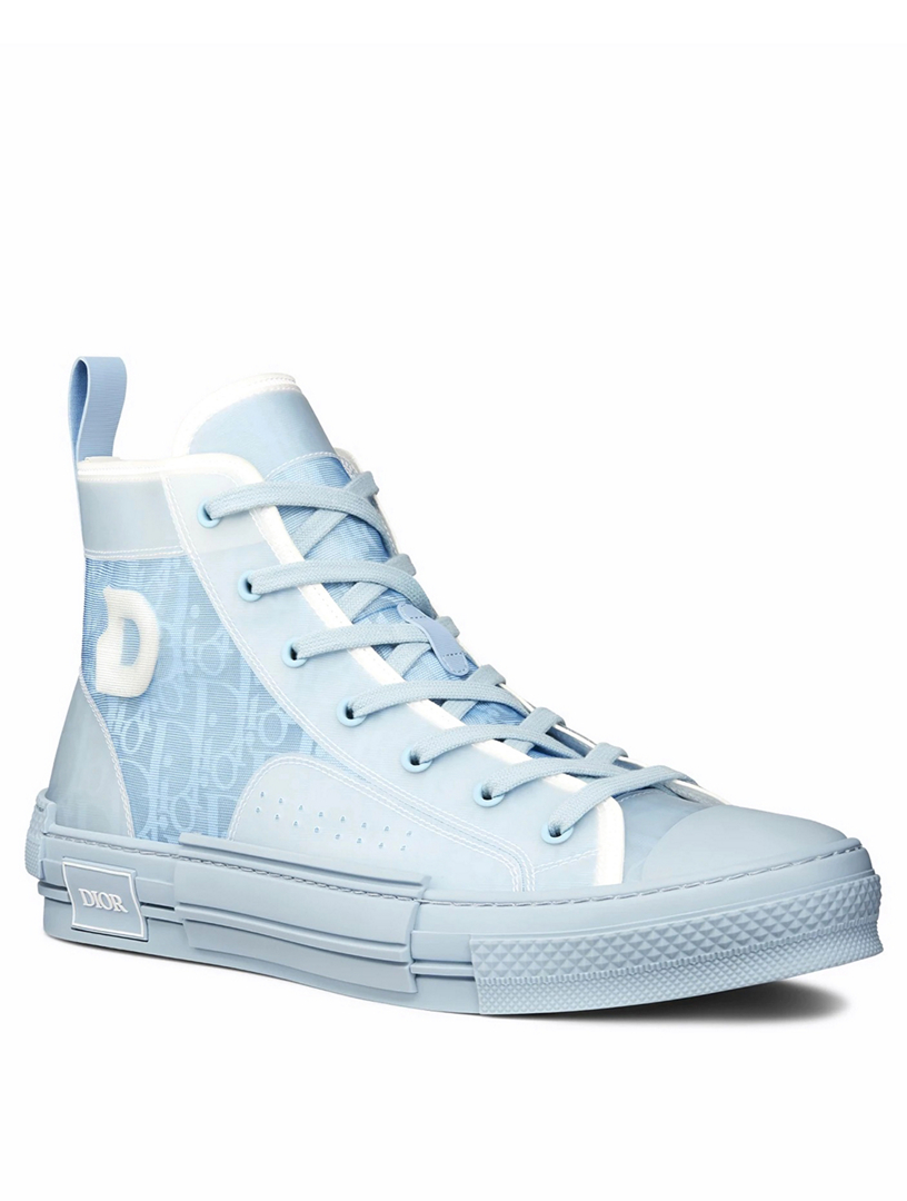 DIOR DIOR x Daniel Arsham B23 Canvas High-Top Sneakers In Dior Oblique ...