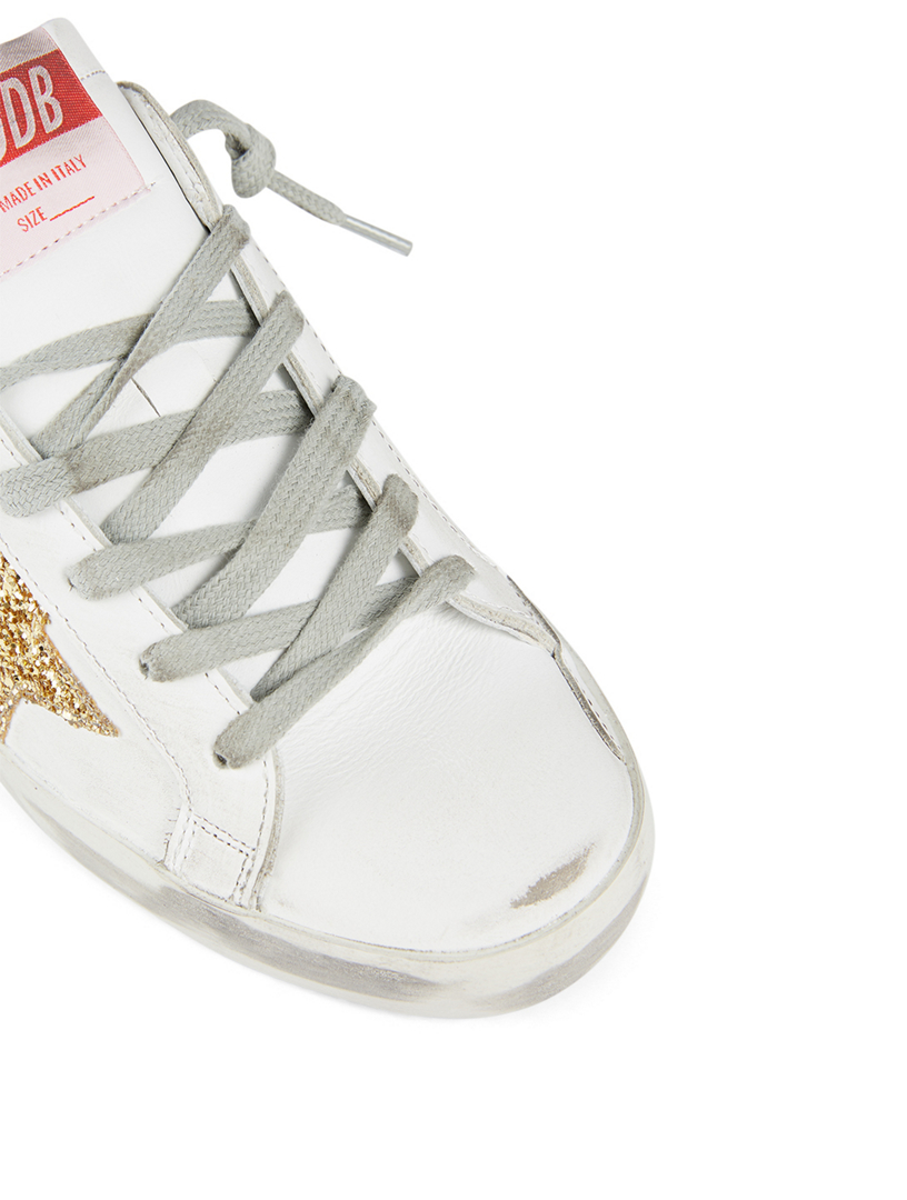 superstar sneakers with leopard print star