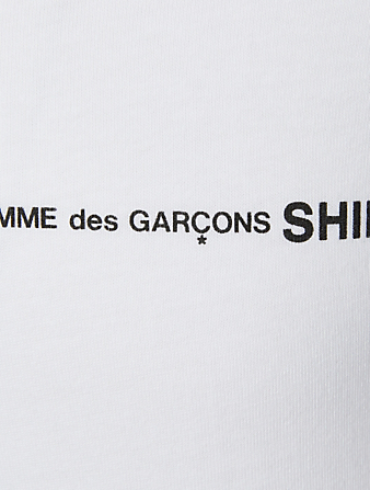 COMME DES GARÇONS SHIRT Cotton Long-Sleeve T-Shirt With Logo Men's White
