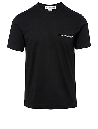 COMME DES GARÇONS SHIRT Tee-shirt en coton à logo Hommes Noir