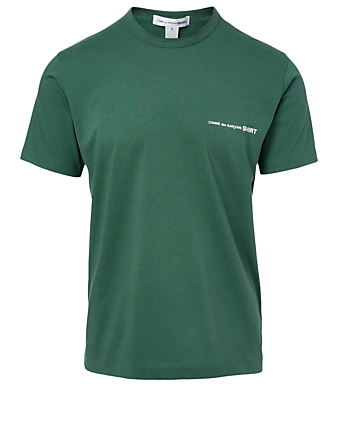 COMME DES GARÇONS SHIRT Tee-shirt en coton à logo Hommes Vert