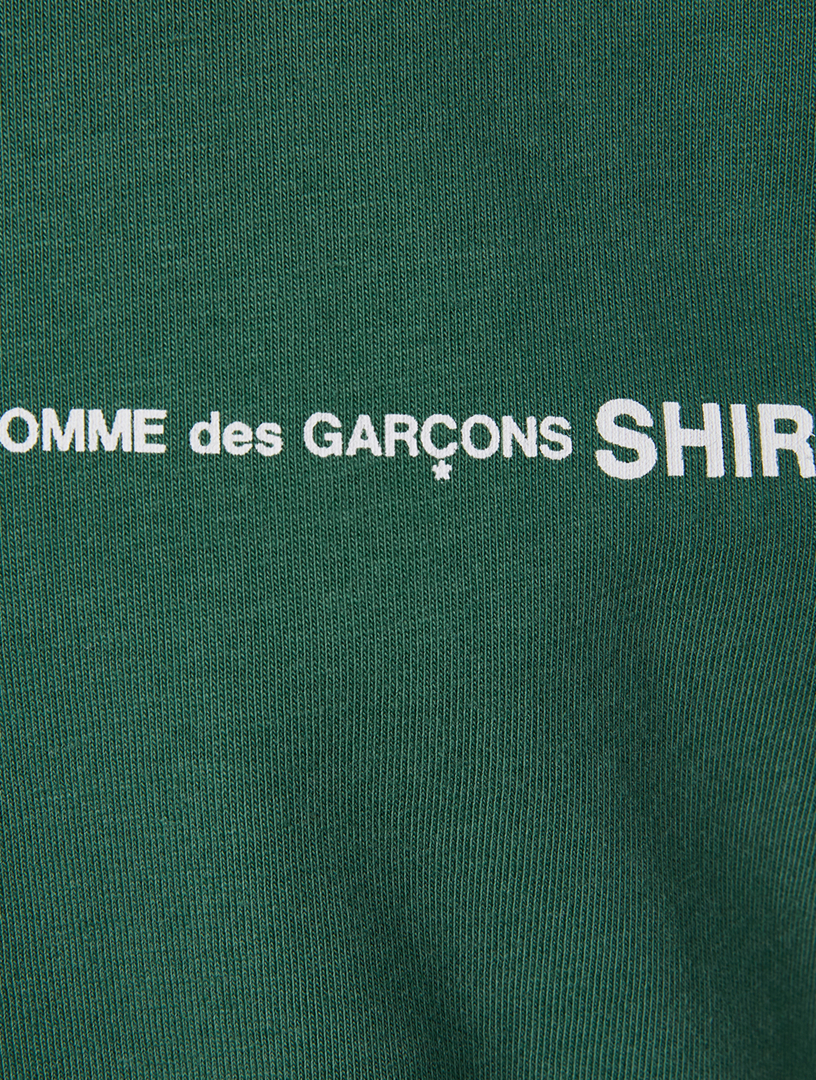 COMME DES GARÇONS SHIRT Tee-shirt en coton à logo Hommes Vert