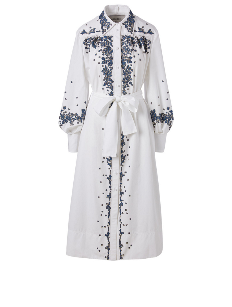 VALENTINO Cotton Midi Shirt Dress 