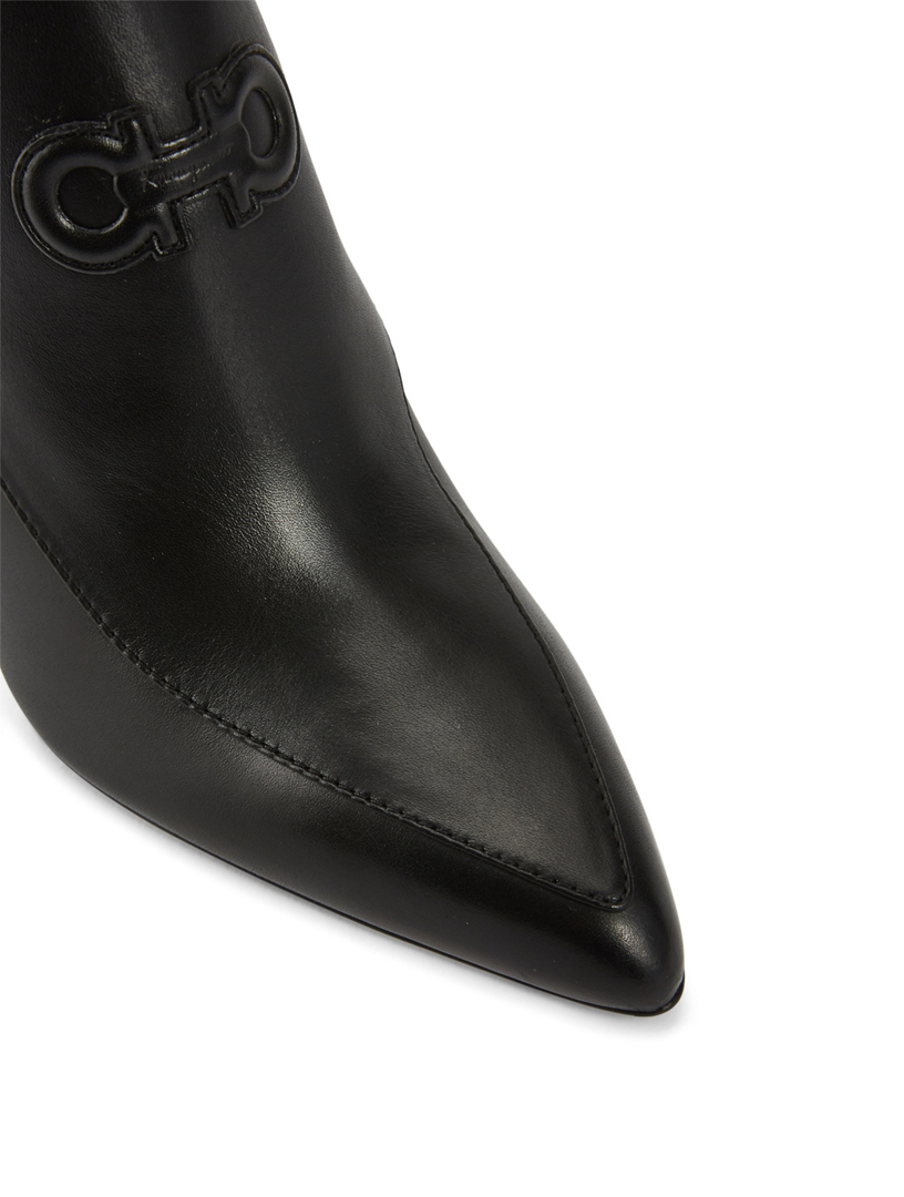 FERRAGAMO Marineo Leather Heeled Ankle Boots Holt Renfrew Canada