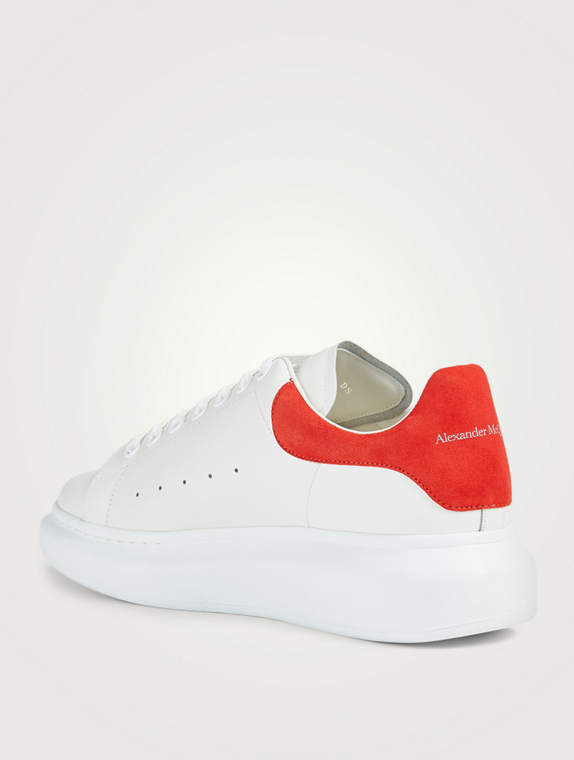 mens white and red alexander mcqueen's