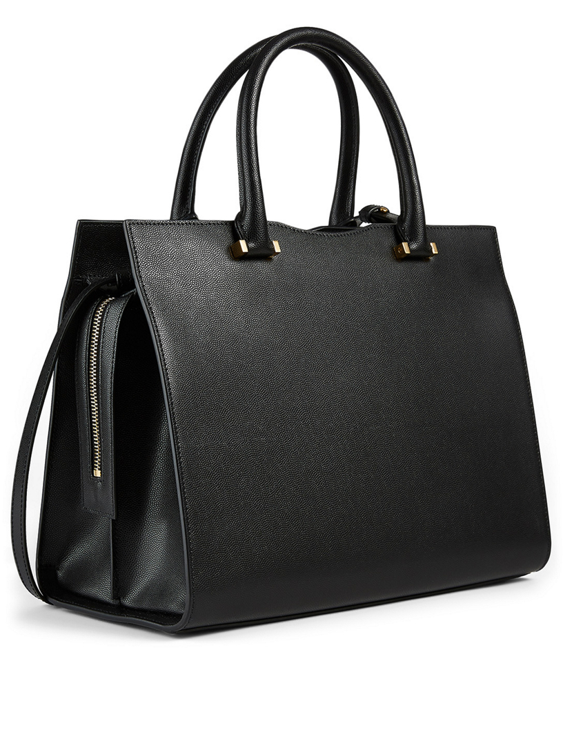 SAINT LAURENT Medium Uptown YSL Monogram Leather Bag | Holt Renfrew Canada