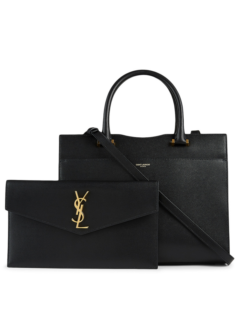 SAINT LAURENT Medium Uptown YSL Monogram Leather Bag | Holt Renfrew Canada