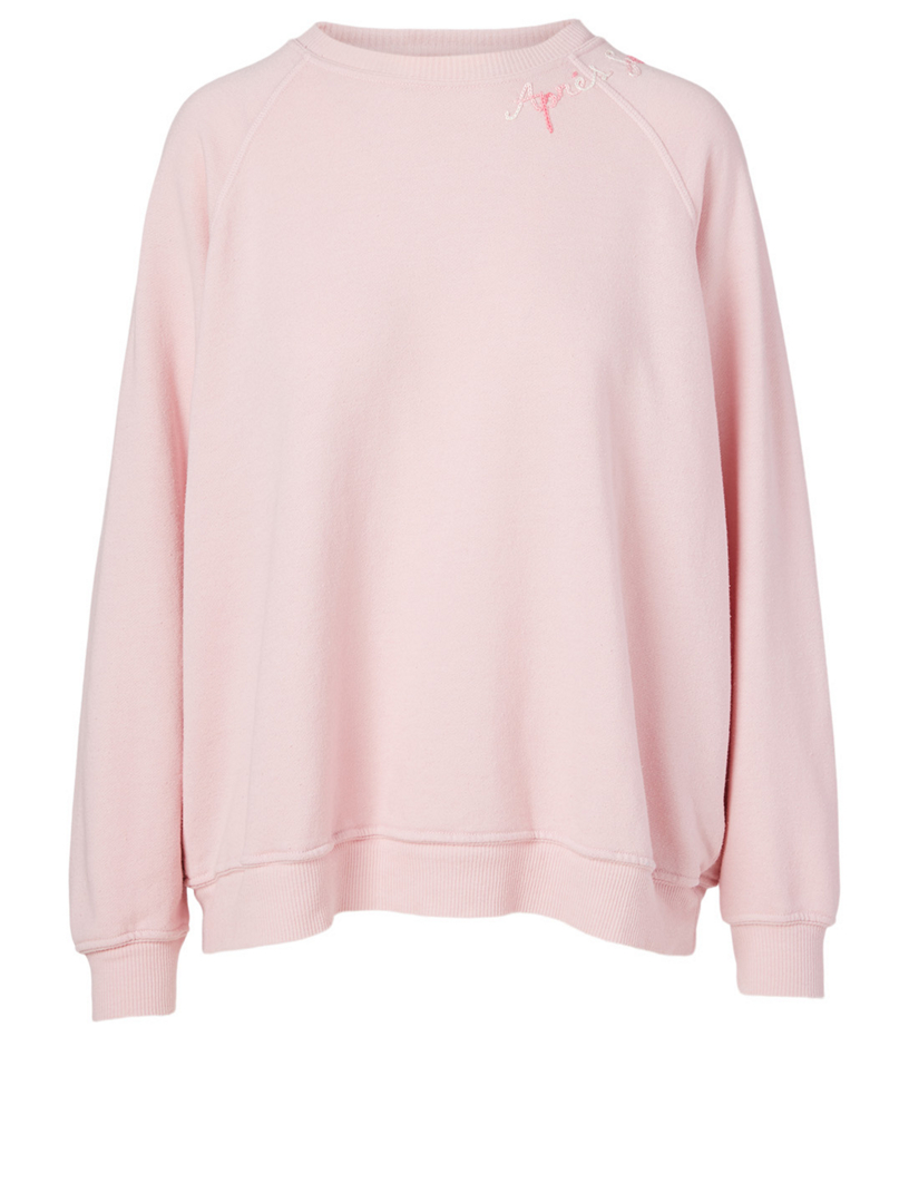 pastel pink crewneck