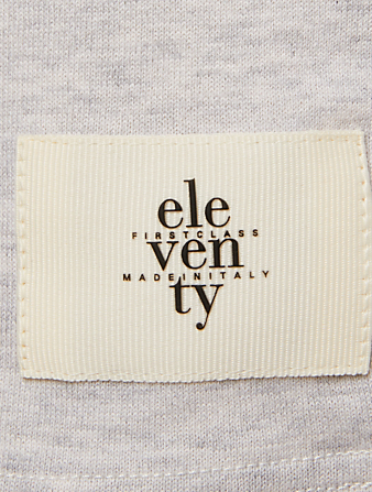 ELEVENTY Cotton Logo T-Shirt Men's Grey