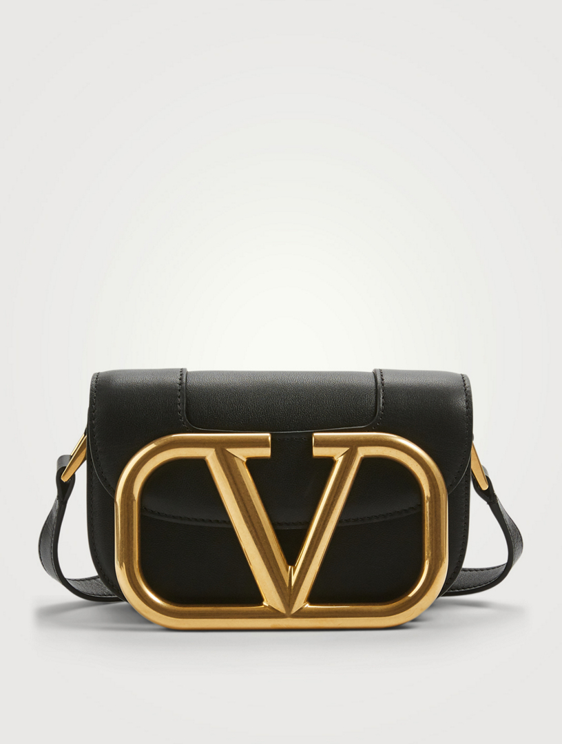 VALENTINO GARAVANI Small SUPERVEE Patent Leather Shoulder Bag Holt