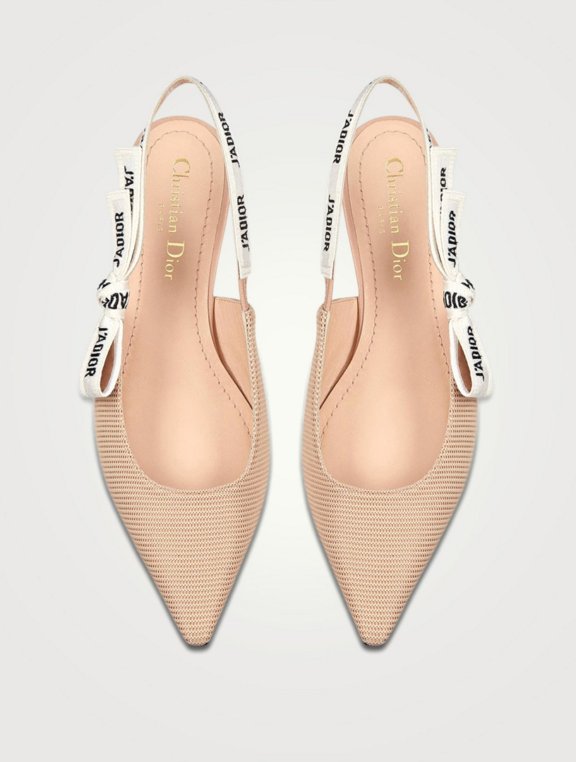 dior slingback flat mule