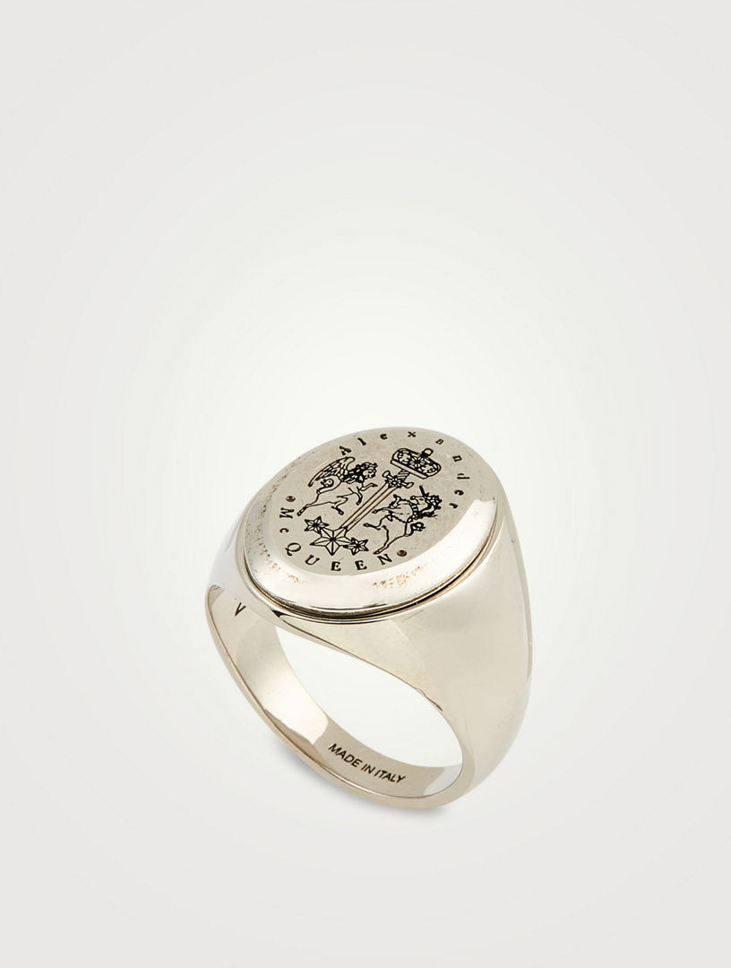 alexander mcqueen signet ring