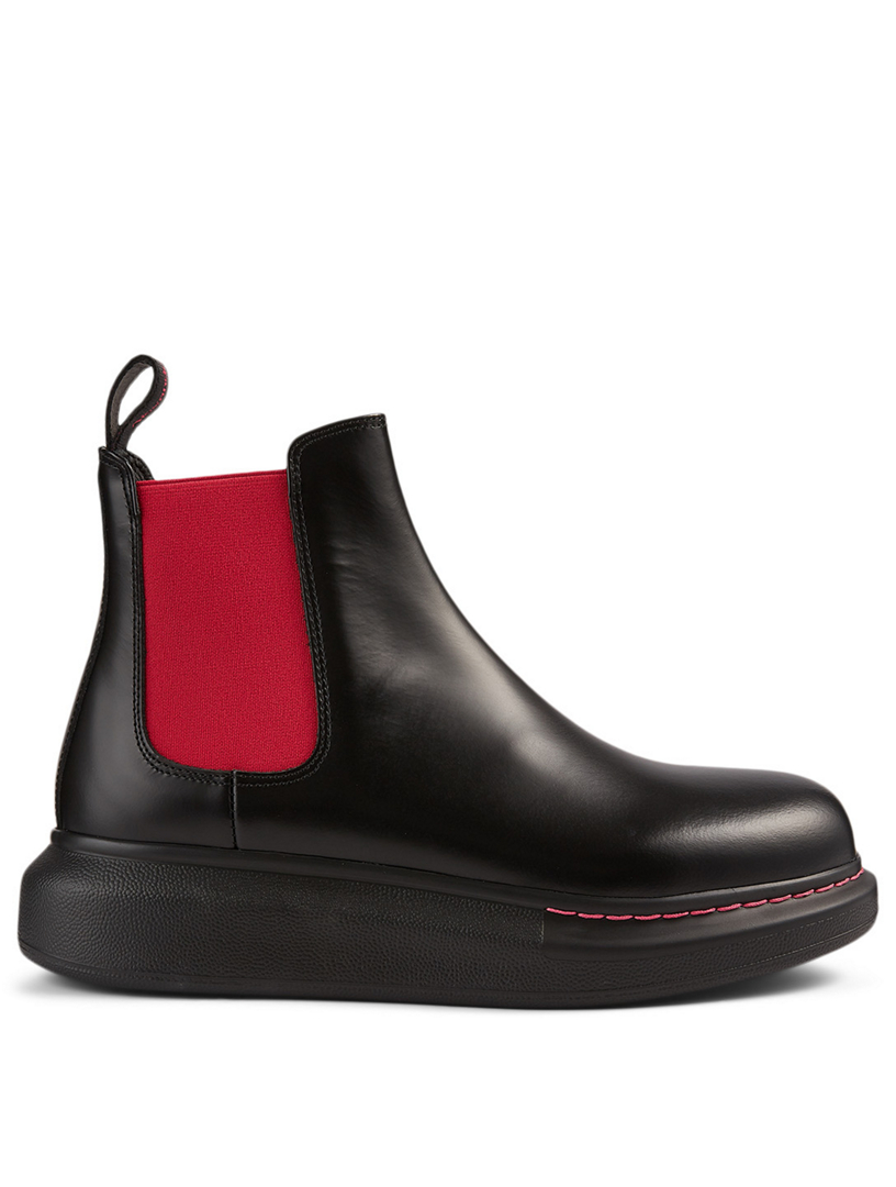 ALEXANDER MCQUEEN Hybrid Leather Chelsea Boots | Holt Renfrew Canada