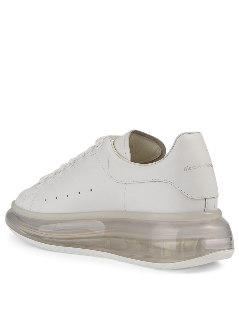 alexander mcqueen oversized triple strap leather sneakers