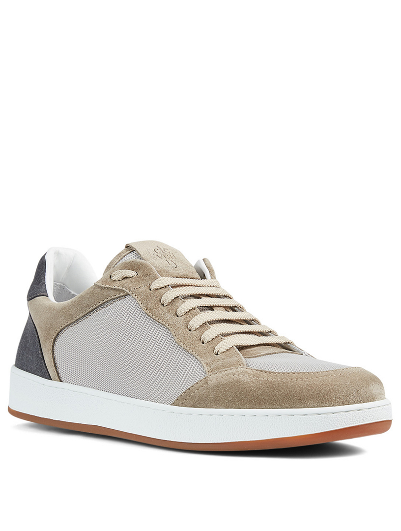 ELEVENTY Mesh And Suede Sneakers | Holt Renfrew Canada