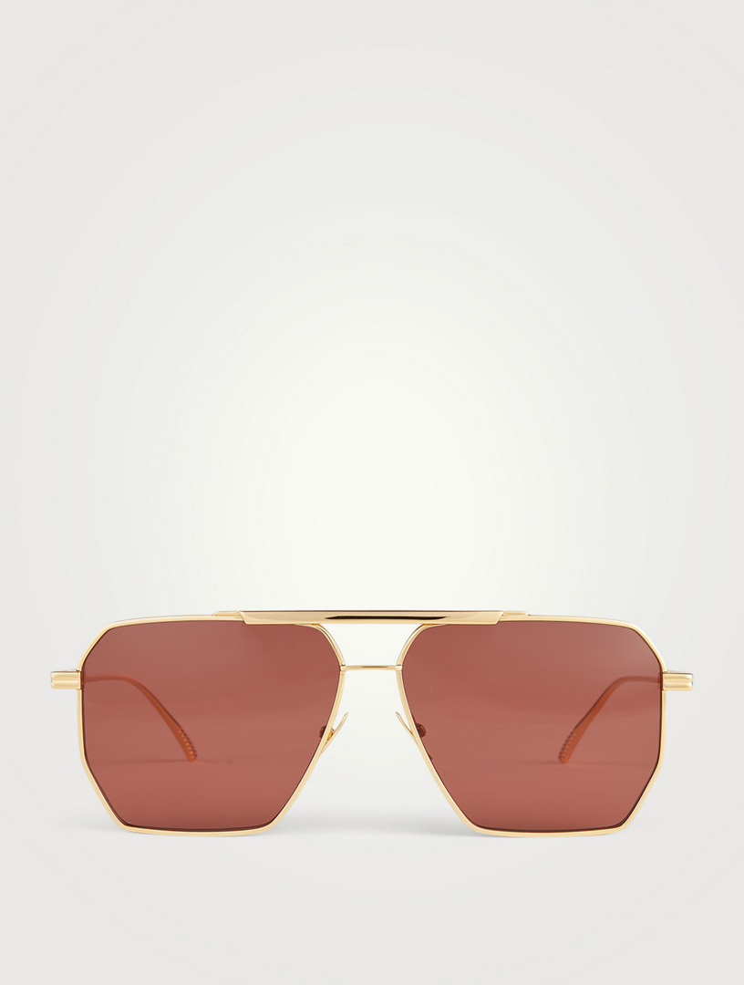 BOTTEGA Square Aviator Sunglasses Holt Renfrew Canada