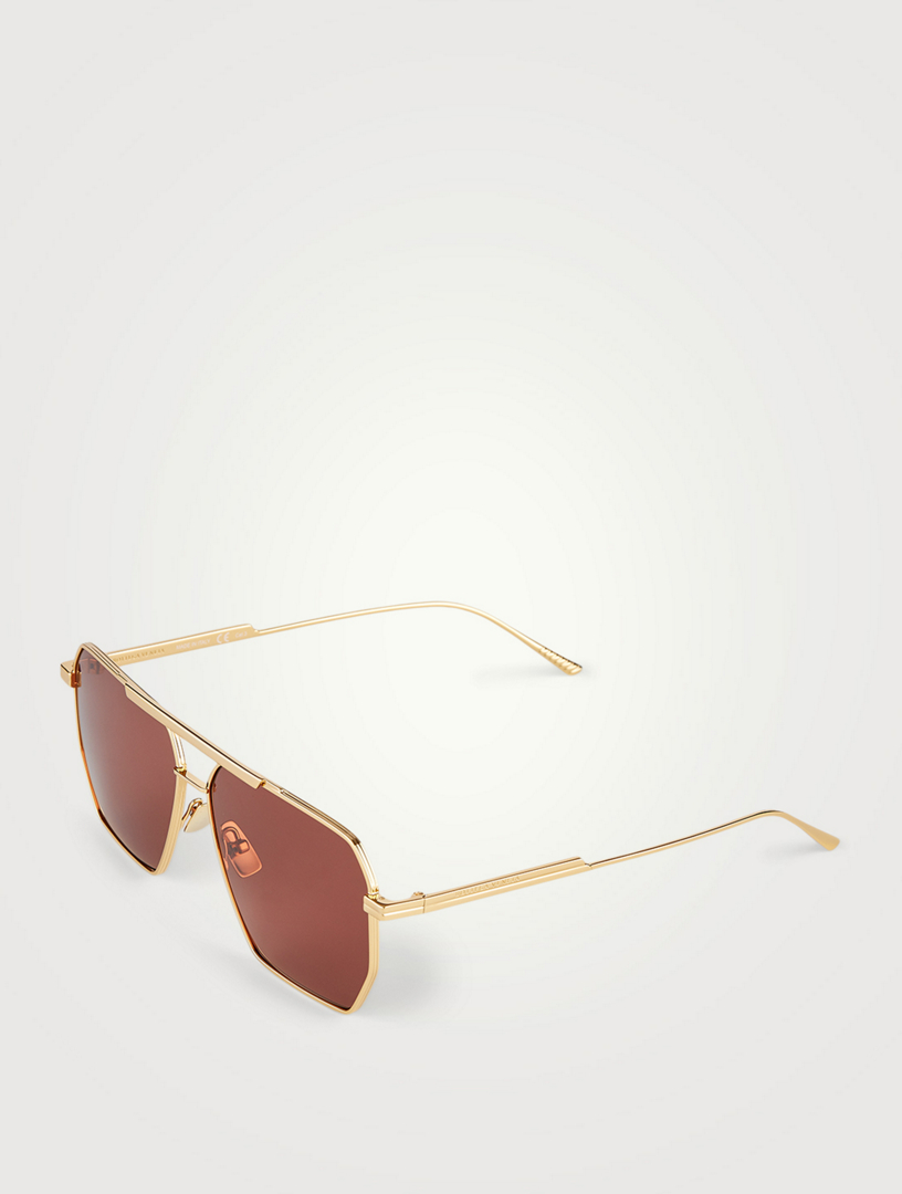 Bottega Veneta Square Aviator Sunglasses Holt Renfrew Canada