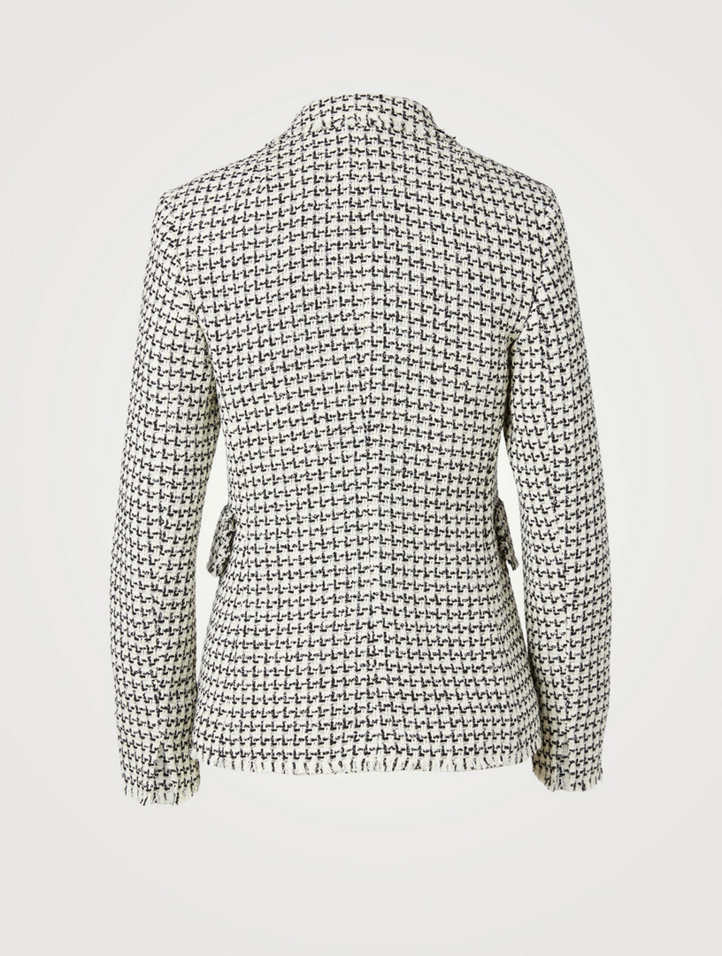 AKRIS PUNTO Tweed Double-Breasted Blazer | Holt Renfrew Canada