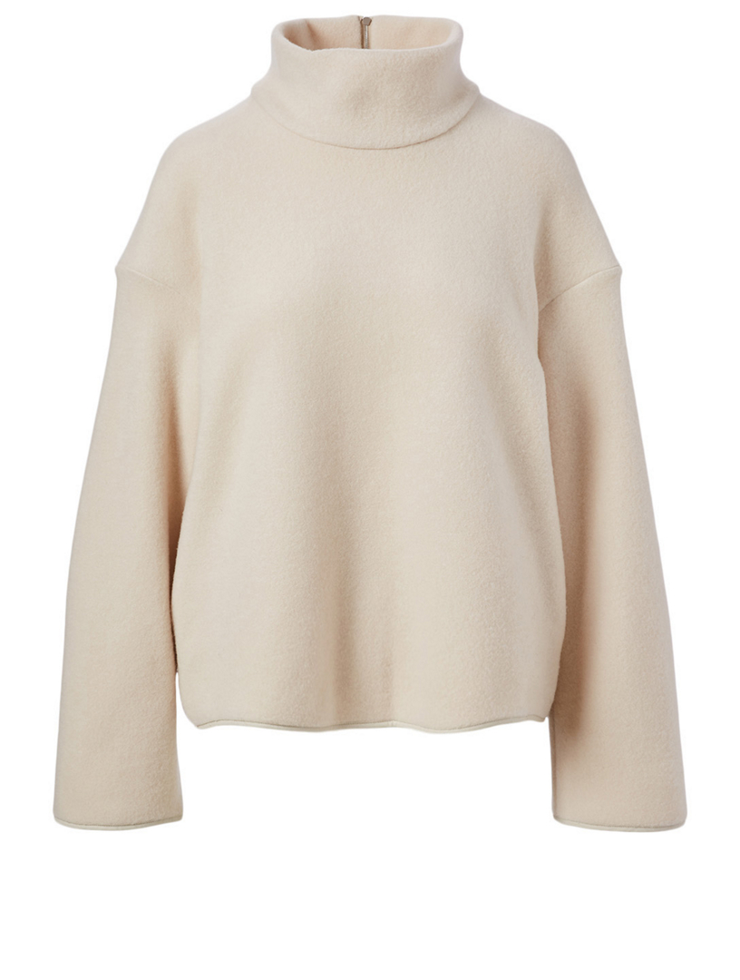 JIL SANDER Wool Silk And Cashmere High-Neck Sweater | Holt Renfrew Canada