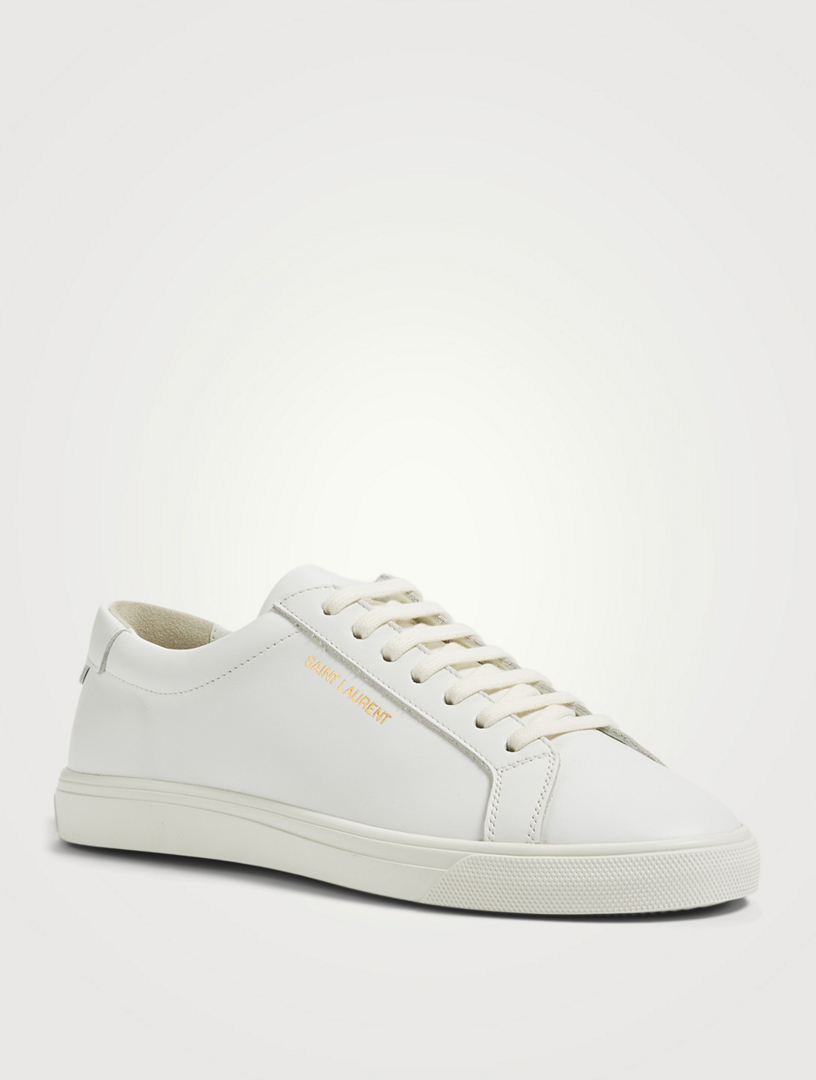 SAINT LAURENT Andy Leather Sneakers | Holt Renfrew Canada